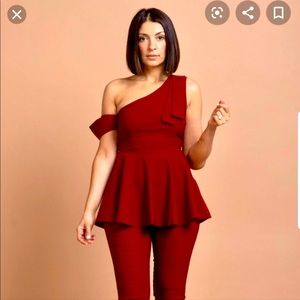 By Egriis OUTFIT Peplum top and matching pants